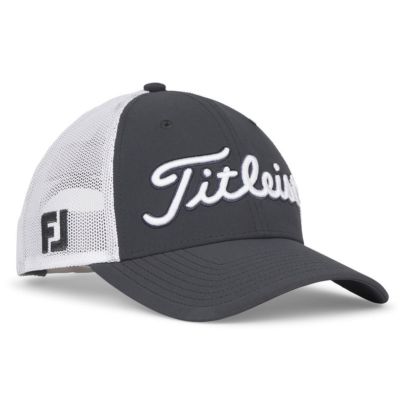 Titleist Tour Mesh gorra de hombre, carbón/blanco