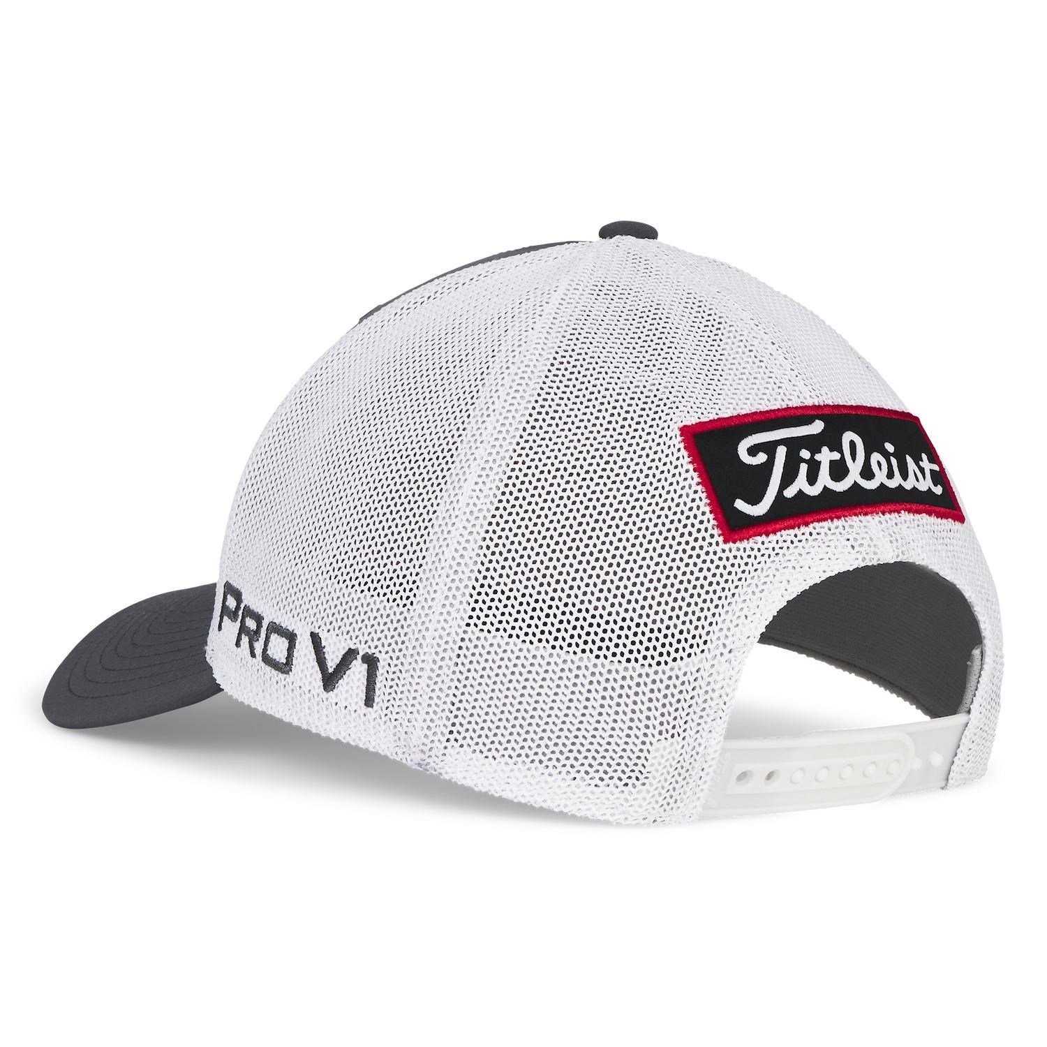 Titleist Tour Mesh gorra de hombre, carbón/blanco