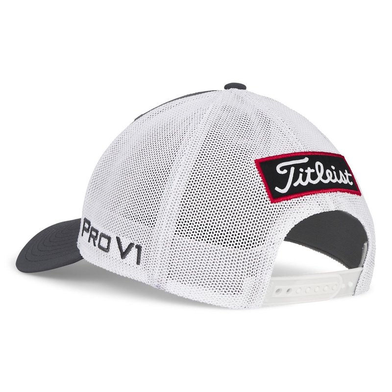 Titleist Tour Mesh gorra de hombre, carbón/blanco