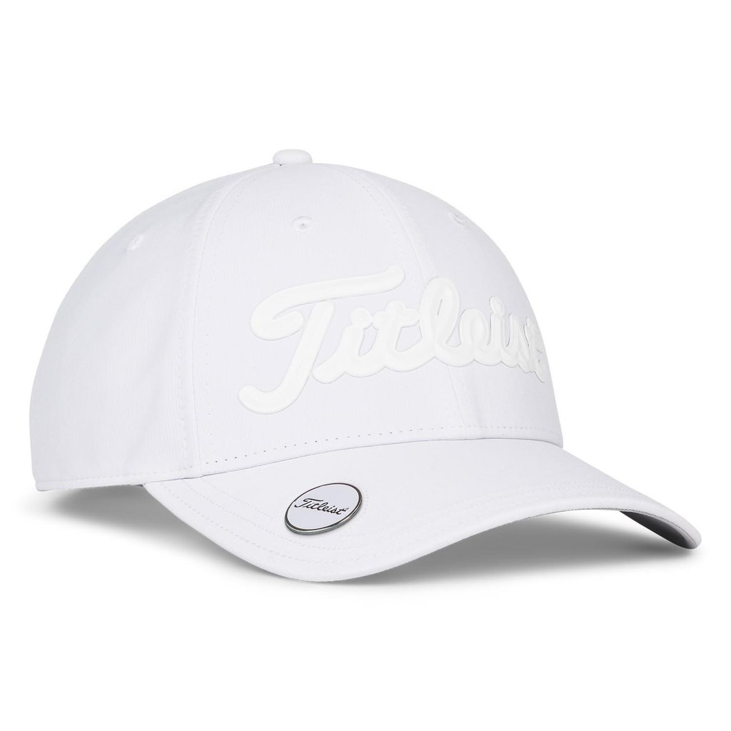 Titleist Players Ball Marker gorra para hombre, blanca/blanca