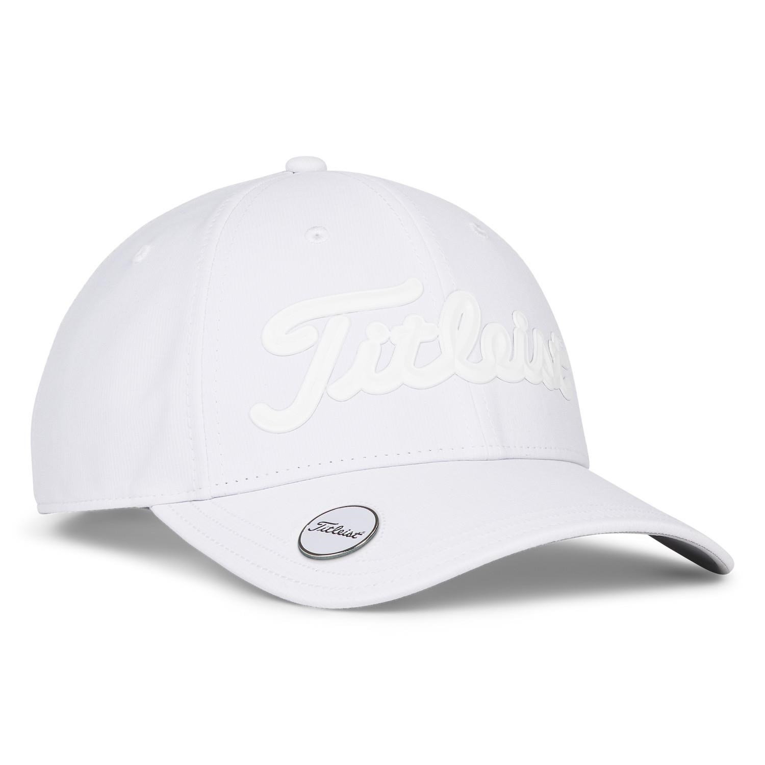 Titleist Players Ball Marker gorra para hombre, blanca/blanca