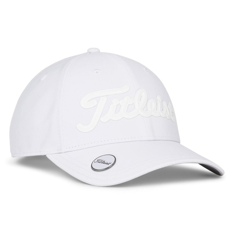 Titleist Players Ball Marker gorra para hombre, blanca/blanca