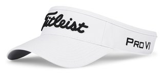 Titleist Tour Performance visera de hombre, blanca/negra