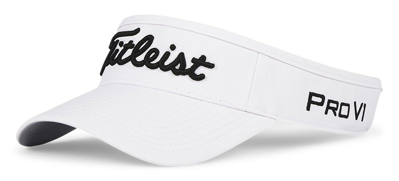 Titleist Tour Performance visera de hombre, blanca/negra