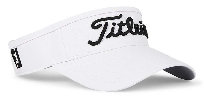 Titleist Tour Performance visera de hombre, blanca/negra