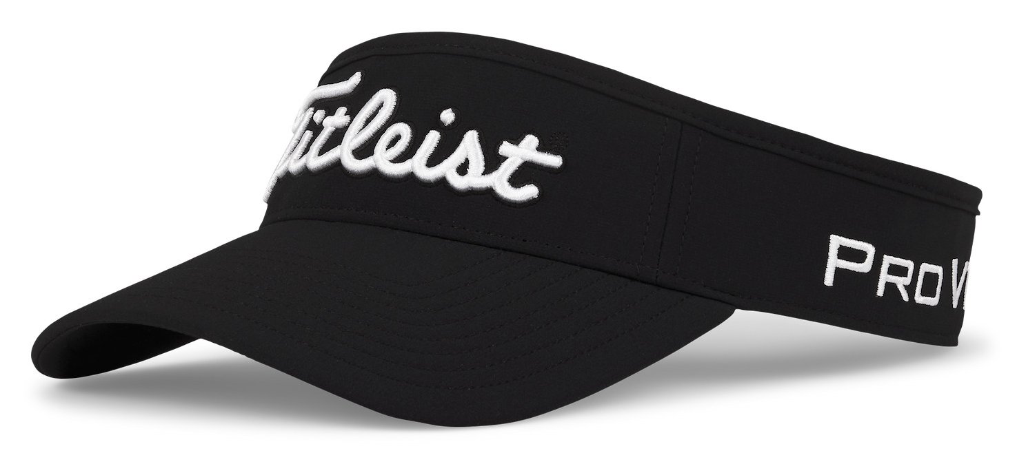 Titleist Tour Performance visera de hombre, negro/blanco