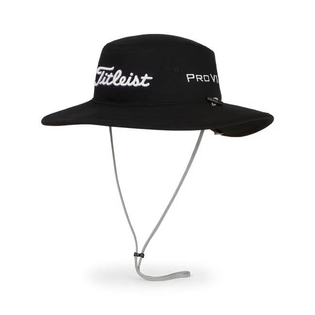 Titleist Tour Aussie sombrero de hombre, negro/blanco
