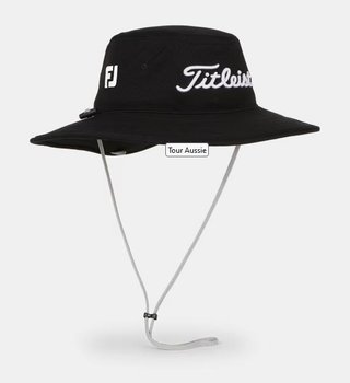 Titleist Tour Aussie sombrero de hombre, negro/blanco