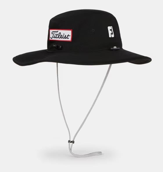 Titleist Tour Aussie sombrero de hombre, negro/blanco