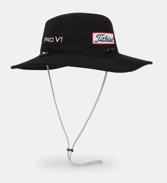 Titleist Tour Aussie sombrero de hombre, negro/blanco
