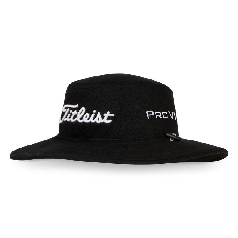 Titleist Tour Aussie sombrero de hombre, negro/blanco