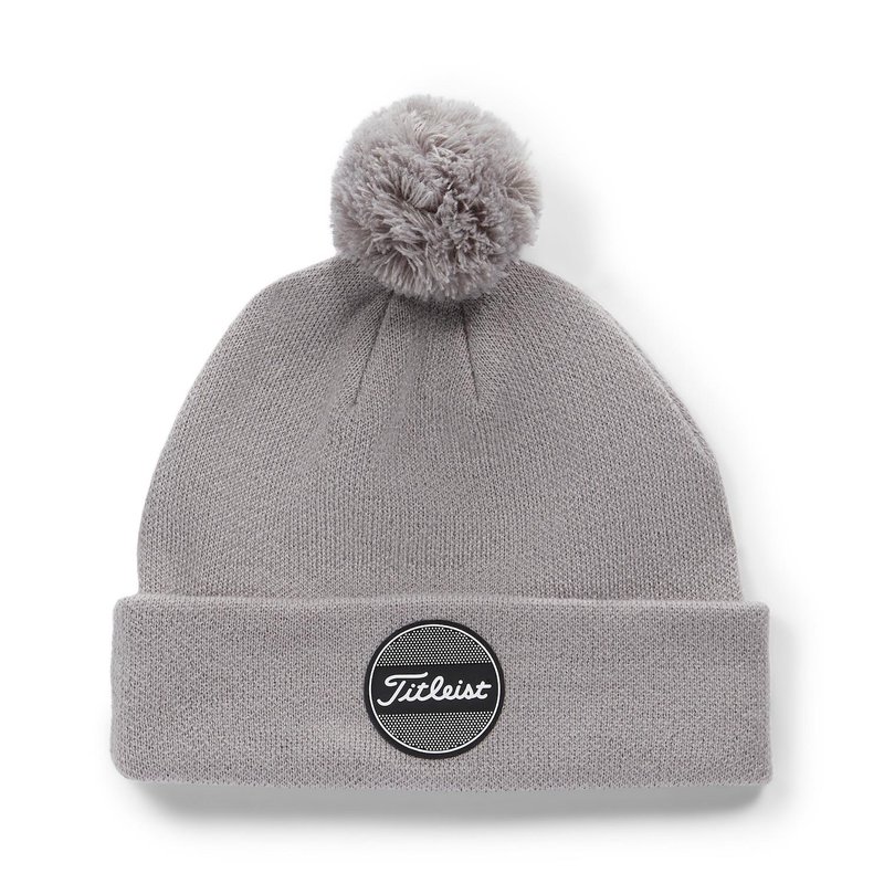 Titleist Boardwalk Pom Pom gorro de invierno para hombre, gris
