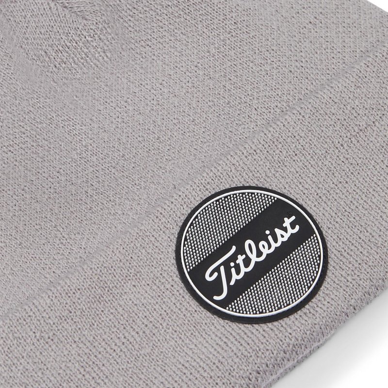 Titleist Boardwalk Pom Pom gorro de invierno para hombre, gris