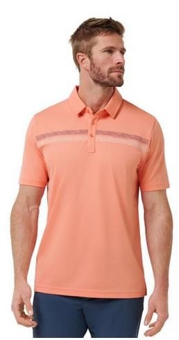 Travis Mathew Roaming Routes polo de hombre, coral fusion