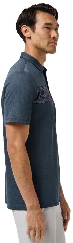 Travis Mathew Good Good Acropolis polo de hombre, mood indigo/vintage indigo