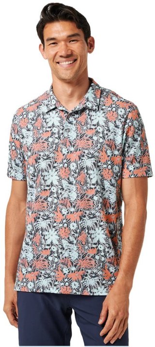 Travis Mathew Featherweight Sand polo de hombre, heather medium grey