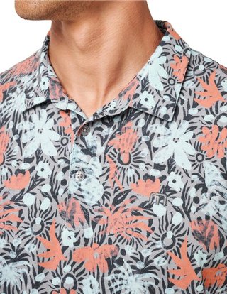 Travis Mathew Featherweight Sand polo de hombre, heather medium grey