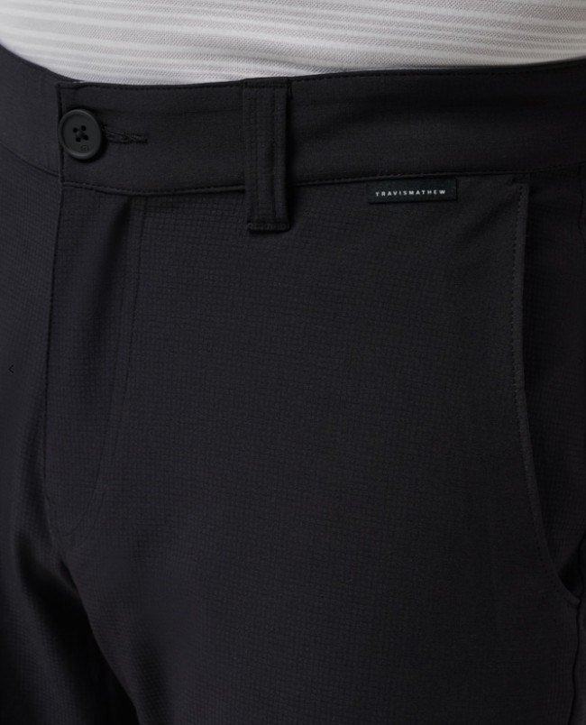 Travis Mathew Wanderlust Short 9in pantalón corto de hombre, negro