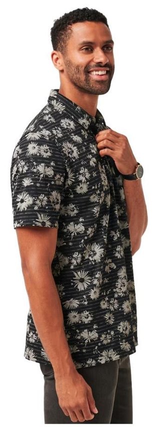Travis Mathew Shaved Grove polo de hombre, negro