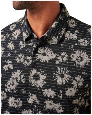 Travis Mathew Shaved Grove polo de hombre, negro