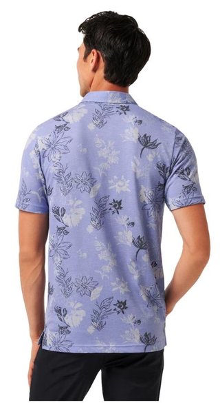 Travis Mathew Featherweight Cruise polo de hombre, heather violet storm