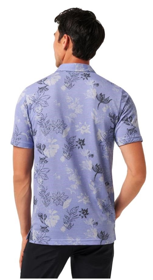 Travis Mathew Featherweight Cruise polo de hombre, heather violet storm