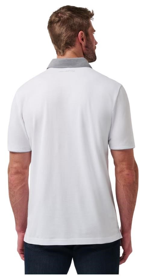 Travis Mathew Reservation Number polo de hombre, blanco