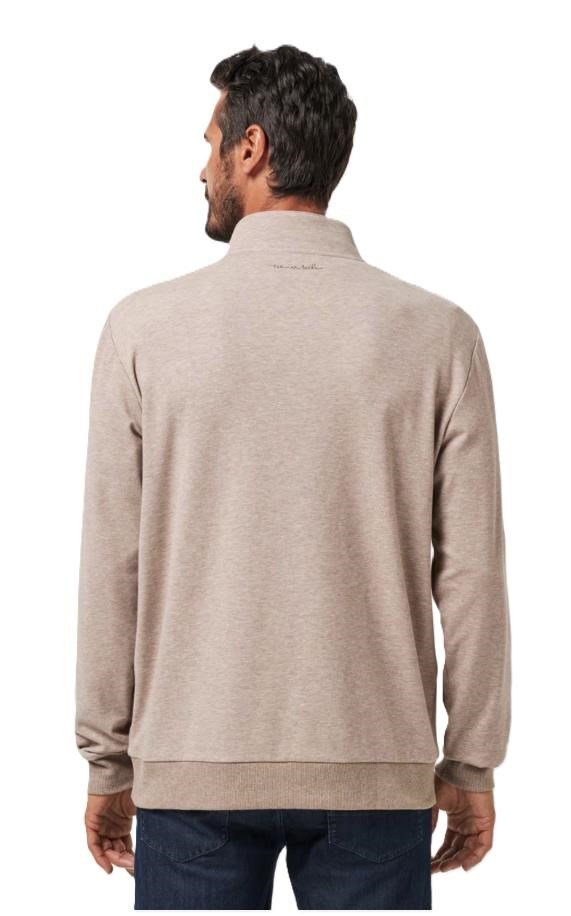 Travis Mathew CLOUD QUARTER ZIP 2.0 sudadera polar de hombre, portabella