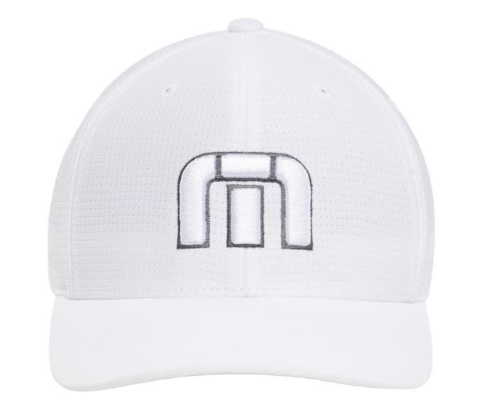 Travis Mathew B-Bahamas Fitted gorra para hombre, blanca