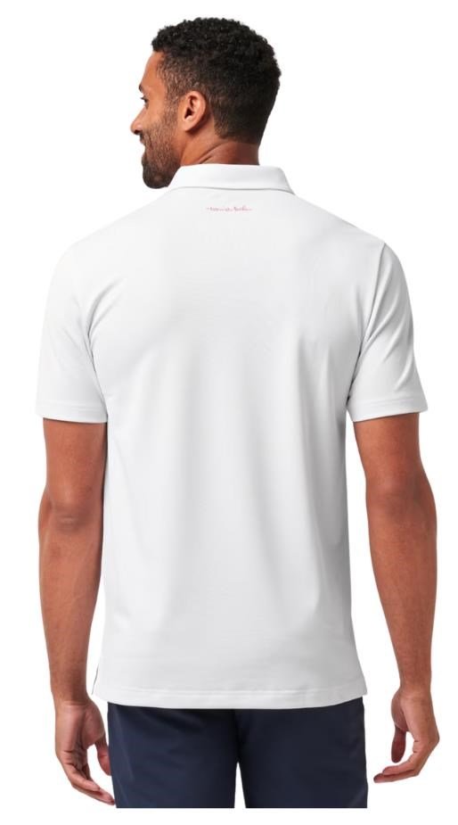 Travis Mathew Good Good Flourish polo de hombre, blanco