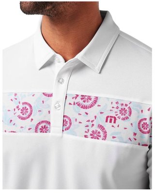 Travis Mathew Good Good Flourish polo de hombre, blanco