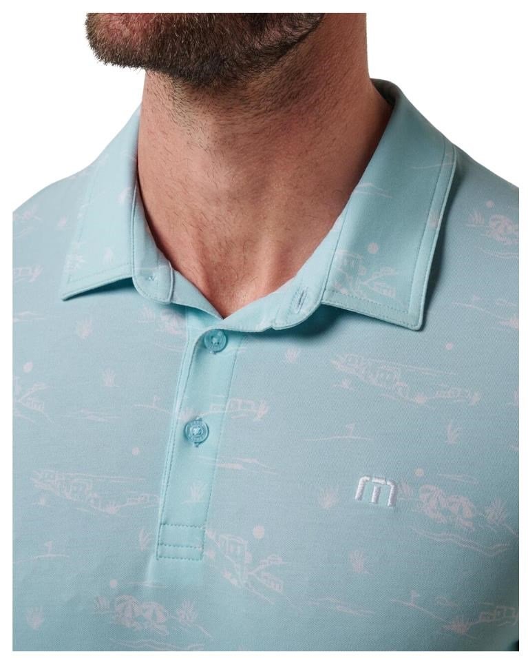 Travis Mathew Featherweight City polo de hombre, cory blue