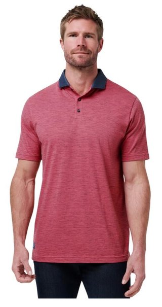 Travis Mathew Common Interest polo de hombre, rose wine