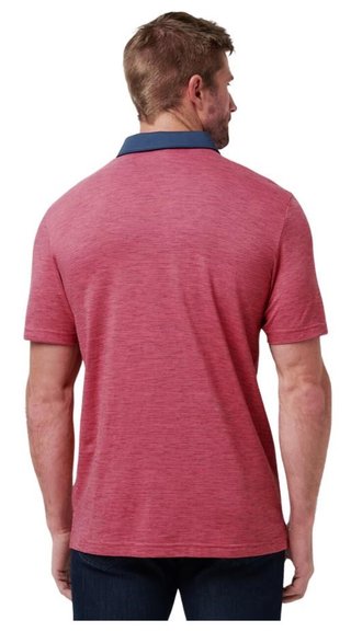 Travis Mathew Common Interest polo de hombre, rose wine
