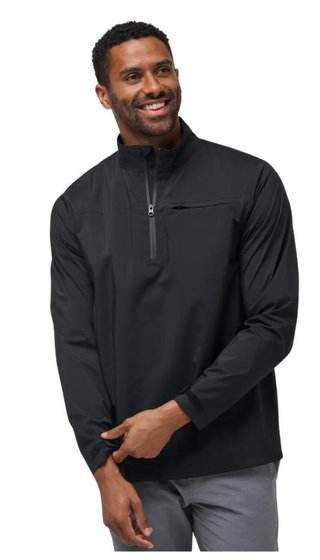 Travis Mathew On Course chaqueta de hombre, negra
