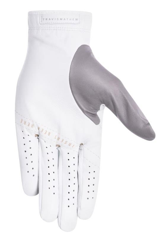 Travis Mathew Double Me 2.0 guante de golf para hombre, blanco