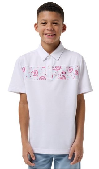 Travis Mathew Good Good Flourish polo junior, blanco