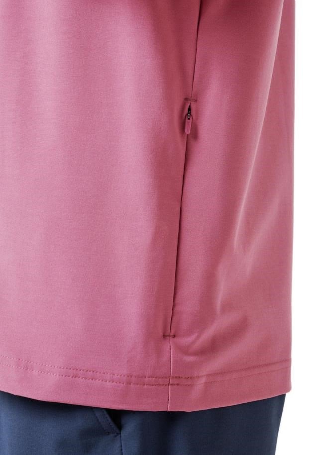 Travis Mathew Air Tram Quarter Zip sudadera de hombre, rose wine