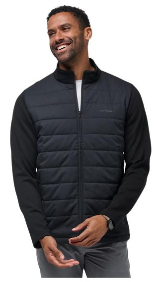 Travis Mathew Point of Sail Full Zip chaqueta de hombre, negra