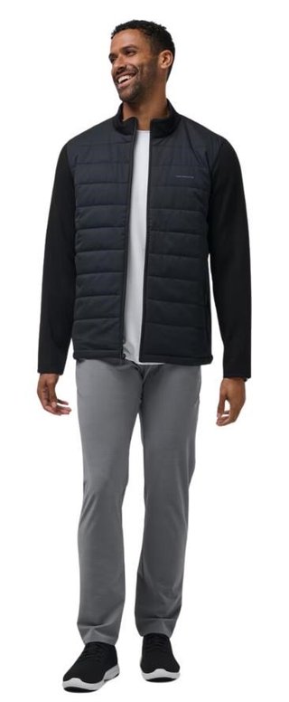 Travis Mathew Point of Sail Full Zip chaqueta de hombre, negra