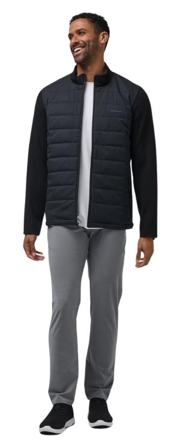 Travis Mathew Point of Sail Full Zip chaqueta de hombre, negra