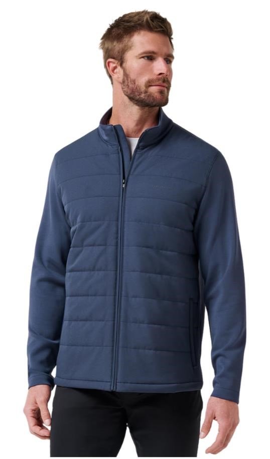 Travis Mathew Point of Sail Full-Zip chaqueta de hombre, mood indigo