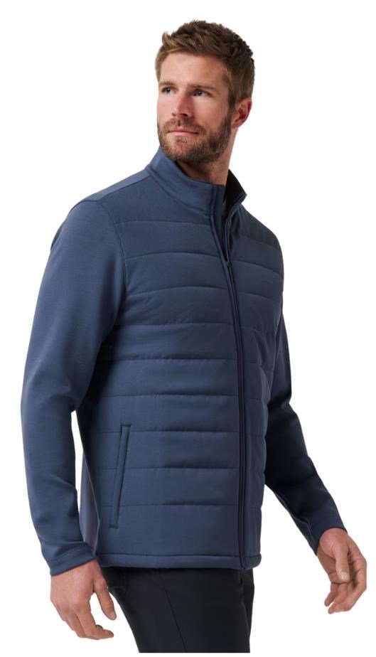 Travis Mathew Point of Sail Full-Zip chaqueta de hombre, mood indigo