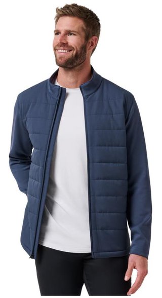 Travis Mathew Point of Sail Full-Zip chaqueta de hombre, mood indigo