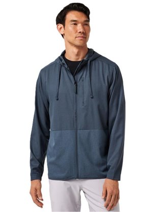 Travis Mathew Deepspace Full Zip sudadera con capucha para hombre, mood indigo/vintage indigo