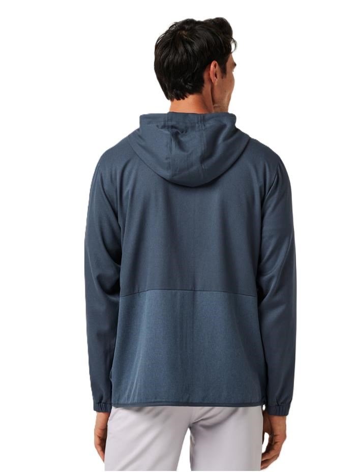 Travis Mathew Deepspace Full Zip sudadera con capucha para hombre, mood indigo/vintage indigo