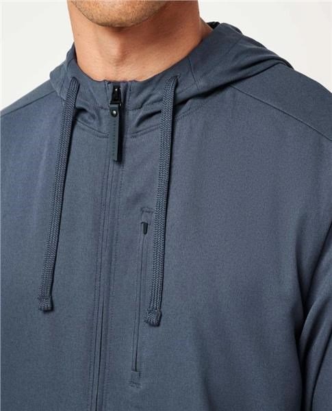 Travis Mathew Deepspace Full Zip sudadera con capucha para hombre, mood indigo/vintage indigo
