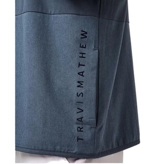 Travis Mathew Deepspace Full Zip sudadera con capucha para hombre, mood indigo/vintage indigo