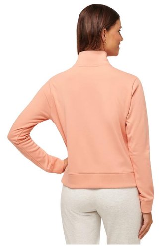 Travis Mathew Cloud Fleece Half-Zip sudadera de mujer, canyon sunset