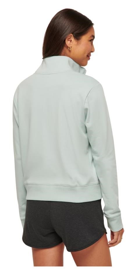 Travis Mathew Cloud Fleece Half-Zip sudadera de mujer, ether